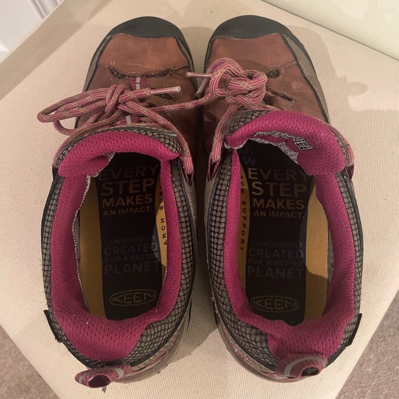 Keen Targhee III Womens Lace Up Waterproof Hiking Shoes Brown Pink Size 7.5 - Picture 5 of 12